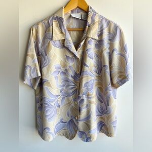 Alfred Dunner Lavender Beach Shirt